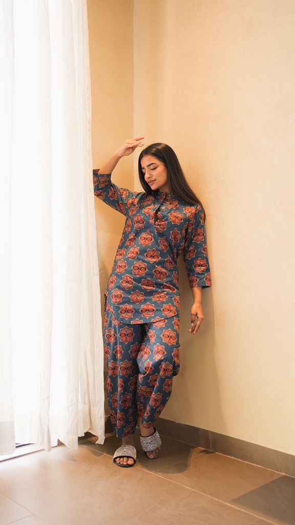 Lucky navy blue co-ord set