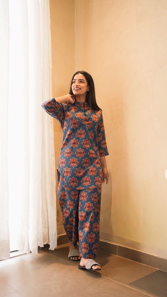 Lucky navy blue co-ord set