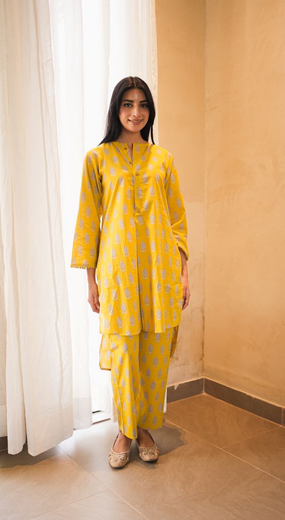 Zara yellow co-ord set