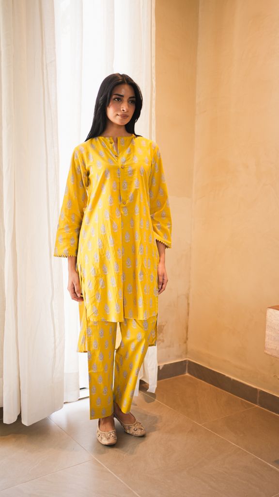 Zara yellow co-ord set